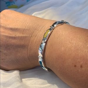 Bracelet 950 Silver/natural stones